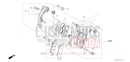 FRONT BRAKE CALIPER CRF450RM de 2021